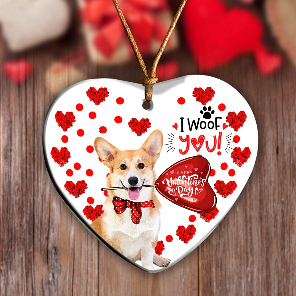 Corgi Happy Valentine’s Day Ornament, Christmas Ornament, Dog Ornament, Xmas Dog Ornaments Corgi Happy Valentine’s Day Ornament, Christmas Ornament, Dog Ornament, Xmas Dog Ornaments