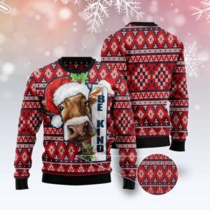 Cow Be Kind Ugly Christmas Sweater, Christmas&hellip;