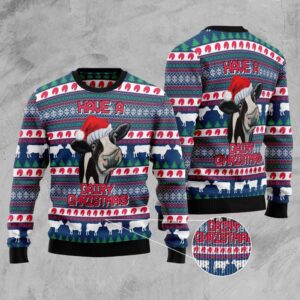 Cow Dairy Christmas Ugly Christmas Sweater, Christmas&hellip;