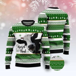 Cow Herd That Ugly Christmas Sweater, Christmas&hellip;