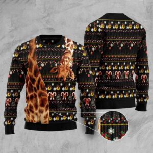 Cute Giraffe Ugly Christmas Sweater, Christmas Sweater,&hellip;