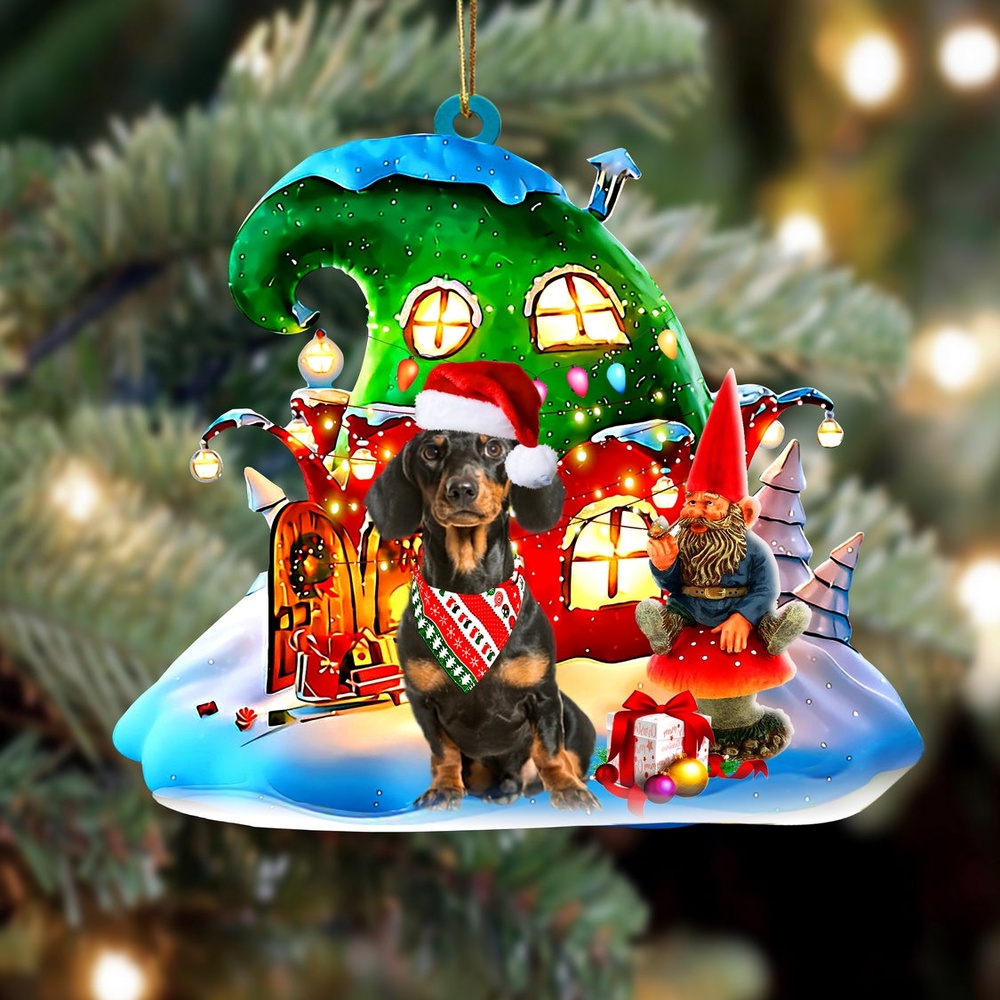 Dachshund 3 With Rudolph’s House Christmas Ornament, Christmas Ornament, Dog Ornament, Xmas Dog Ornaments Dachshund 3 With Rudolph’s House Christmas Ornament, Christmas Ornament, Dog Ornament, Xmas Dog Ornaments