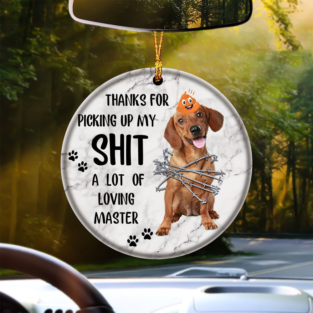 Dachshund A Lot Of Loving Master Ornament, Christmas Ornament, Dog Ornament, Xmas Dog Ornaments Dachshund A Lot Of Loving Master Ornament, Christmas Ornament, Dog Ornament, Xmas Dog Ornaments