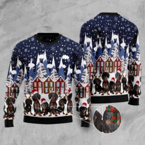 Dachshund Family Ugly Christmas Sweater, Christmas Sweater,&hellip;