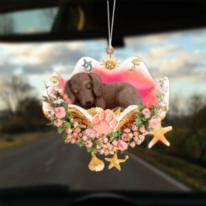 Dachshund Sleeping In The Seashell Ornament, Christmas…