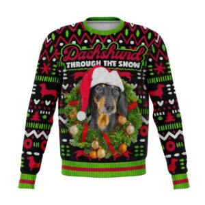 Dachshund Through The Snow Christmas Ugly Sweater,&hellip;