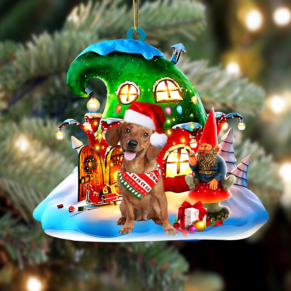 Dachshund With Rudolph’s House Christmas Ornament, Christmas Ornament, Dog Ornament, Xmas Dog Ornaments Dachshund With Rudolph’s House Christmas Ornament, Christmas Ornament, Dog Ornament, Xmas Dog Ornaments