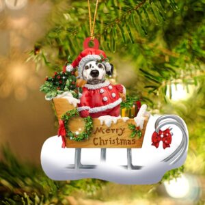Dalmatian Merry Christmas Ornament, Christmas Ornament, Dog…