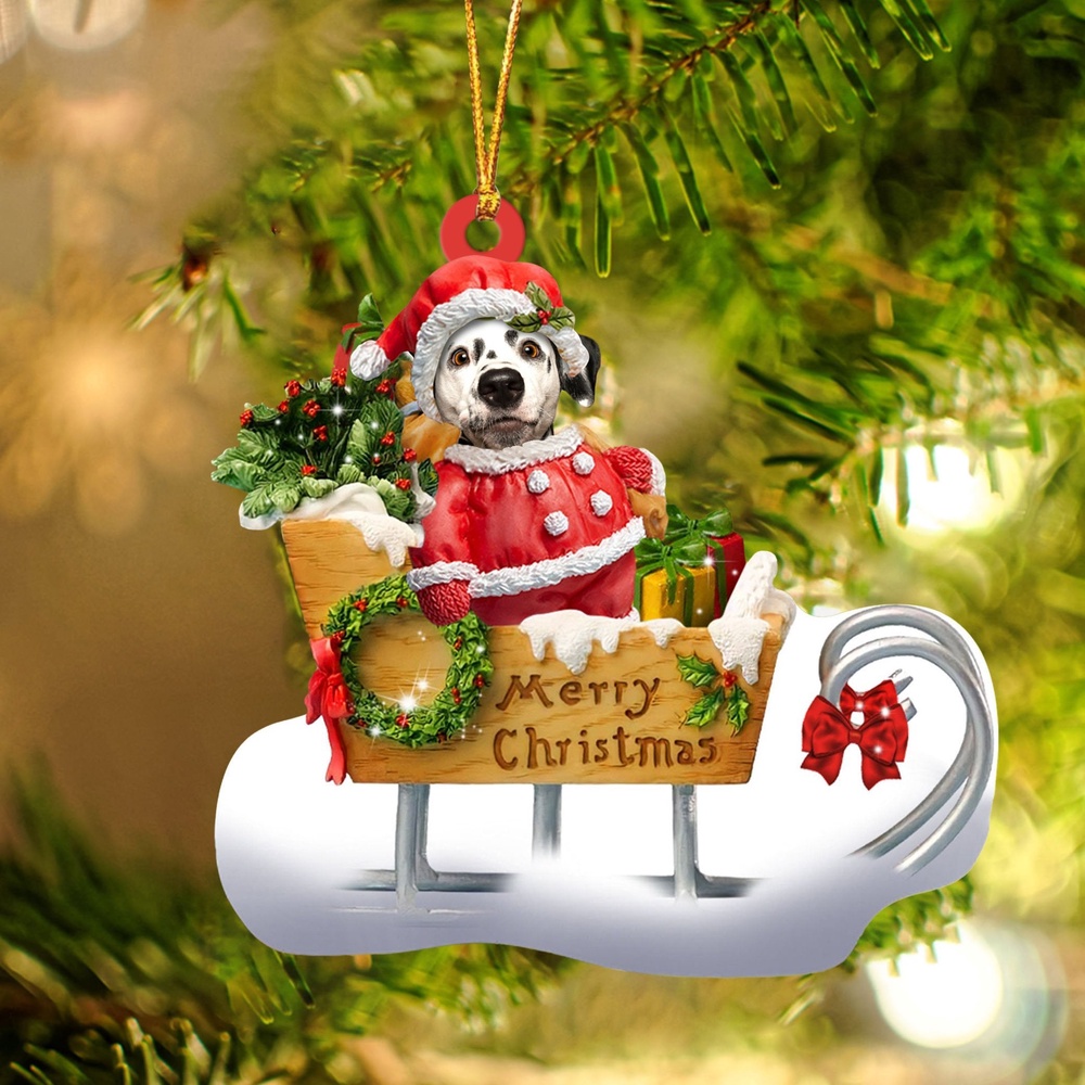 Dalmatian Merry Christmas Ornament, Christmas Ornament, Dog Ornament, Xmas Dog Ornaments Dalmatian Merry Christmas Ornament, Christmas Ornament, Dog Ornament, Xmas Dog Ornaments