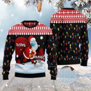 Dashing Through The Corona Ugly Christmas Sweater,&hellip;