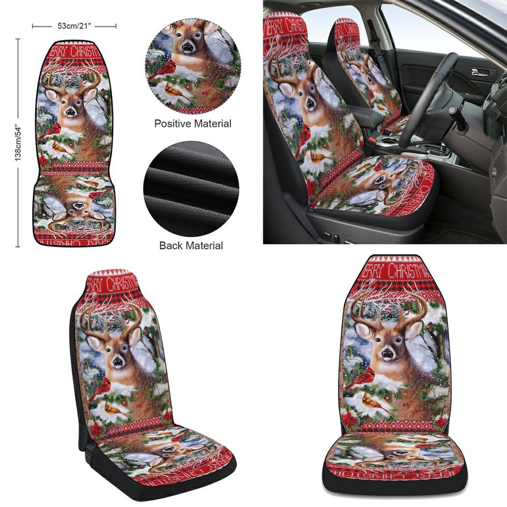 Deer Christmas Seat Cover Cars, Christmas Car Seat Cover, Car Seat Cover Deer Christmas Seat Cover Cars, Christmas Car Seat Cover, Car Seat Cover