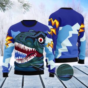 Dinosaur Face Ugly Christmas Sweater, Christmas Sweater,&hellip;