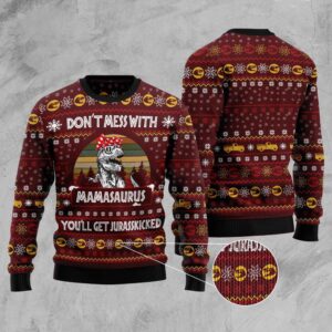 Dinosaur Mom Ugly Christmas Sweater, Christmas Sweater,&hellip;