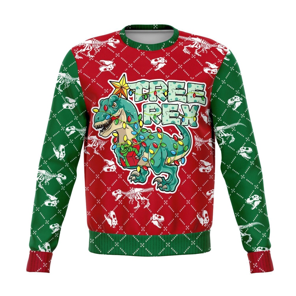 Dinosaur T-rex Christmas Ugly Sweater, Christmas Sweater, Ugly Sweater, Funny Xmas Sweaters