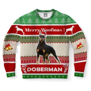 Doberman Dog Ugly Christmas Sweater, Christmas Sweater,&hellip;