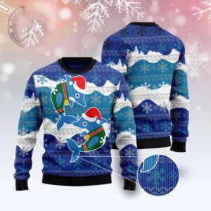 Dolphin Couple Ugly Christmas Sweater, Christmas Sweater,&hellip;