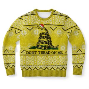 Dont Tread On Me Ugly Christmas Sweater,&hellip;