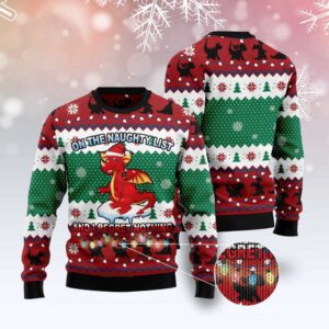 Dragon Christmas List Ugly Christmas Sweater, Christmas&hellip;