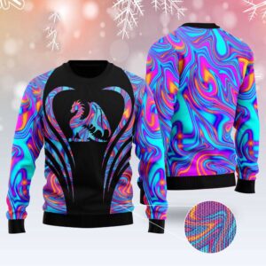 Dragon Color Ugly Christmas Sweater, Christmas Sweater,&hellip;