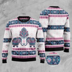 Elephant Mandala Ugly Christmas Sweater, Christmas Sweater,&hellip;