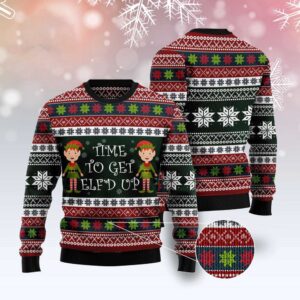 Elf Time Ugly Christmas Sweater, Christmas Sweater,&hellip;