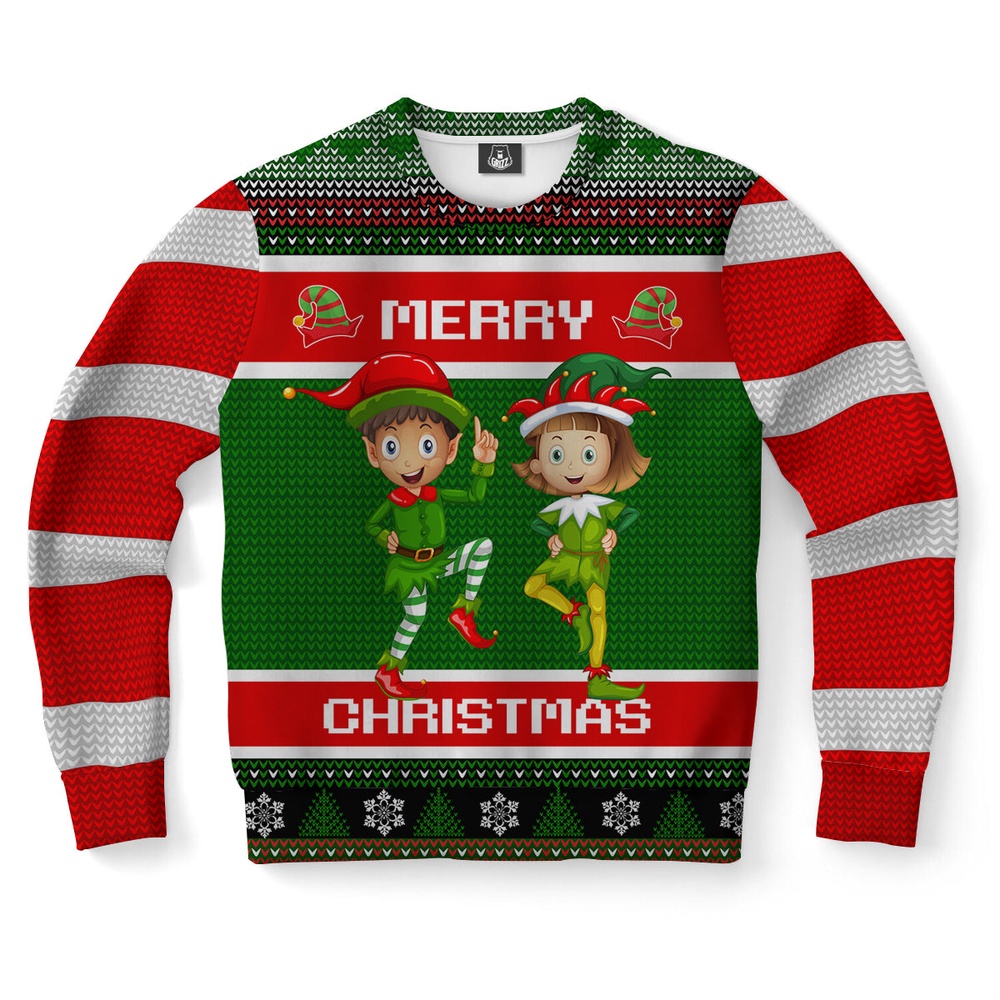 Elf Ugly Christmas Sweater, Christmas Sweater, Ugly Sweater, Funny Xmas Sweaters