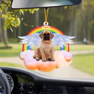English Mastiff With Angel Wings Memorial Ornament,…