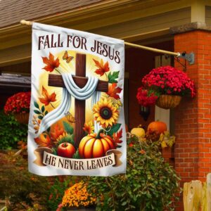 Fall Flag Fall For Jesus He Never Leaves Christian Cross Thanksgiving Flag Halloween Flag Halloween Garden Flags Halloween House Flags 2 h4fg7l.jpg