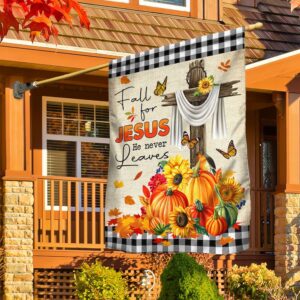 Fall Flag Fall For Jesus He Never Leaves Halloween Thanksgiving Flag Halloween Flag Halloween Garden Flags Halloween House Flags 3 pj1roi.jpg