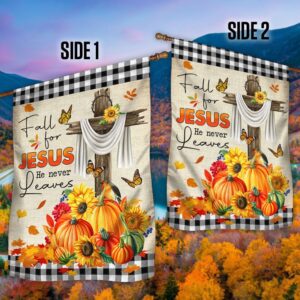 Fall Flag Fall For Jesus He Never Leaves Halloween Thanksgiving Flag Halloween Flag Halloween Garden Flags Halloween House Flags 4 qlva4s.jpg