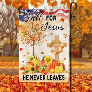 Fall Thanksgiving Flag Fall For Jesus He Never Leaves Flag Halloween Flag Halloween Garden Flags Halloween House Flags 3 fmy5gk.jpg