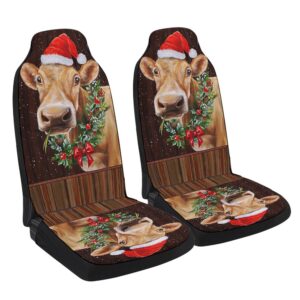 Farm Funny Cow Cattle Christmas Seat Cover…