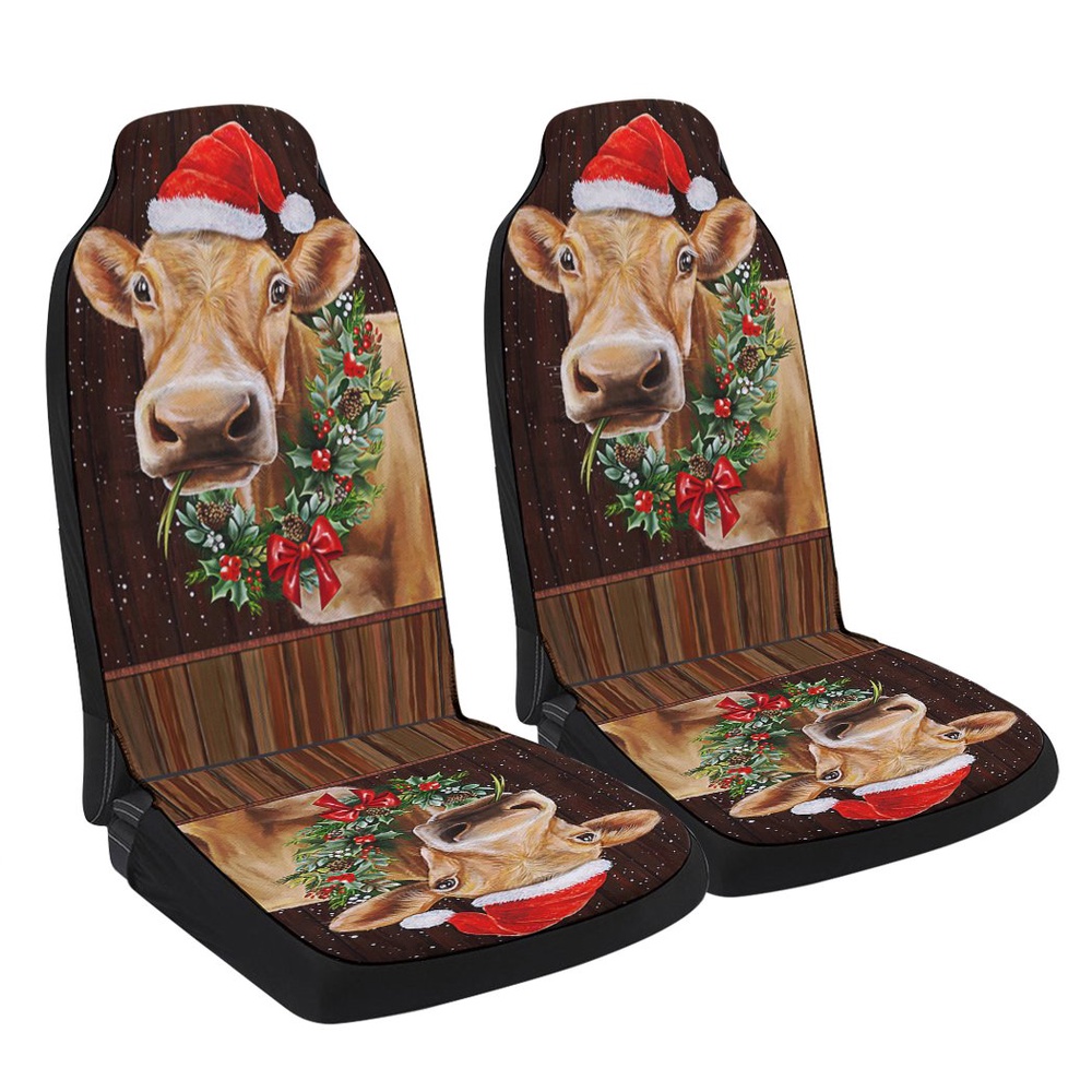 Farm Funny Cow Cattle Christmas Seat Cover Cars, Christmas Car Seat Cover, Car Seat Cover Farm Funny Cow Cattle Christmas Seat Cover Cars, Christmas Car Seat Cover, Car Seat Cover