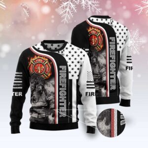 Firefighter Awesome Ugly Christmas Sweater, Christmas Sweater,&hellip;