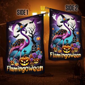 Flamingo Halloween Flamingoween Flag Halloween Flag Halloween Garden Flags Halloween House Flags 4 snbhra.jpg