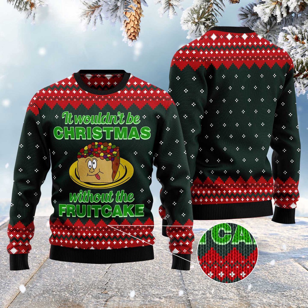 Food Cake Ugly Christmas Sweater, Christmas Sweater, Ugly Sweater, Funny Xmas Sweaters