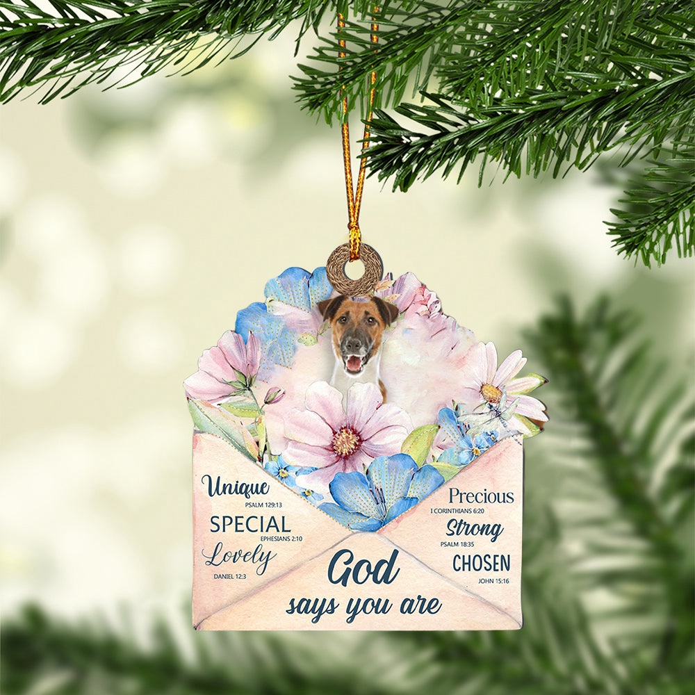 Fox-Terrier God Says You Ornament, Christmas Ornament, Dog Ornament, Xmas Dog Ornaments Fox-Terrier God Says You Ornament, Christmas Ornament, Dog Ornament, Xmas Dog Ornaments