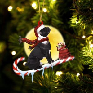 French-Bulldog On The Candy Cane Christmas Ornament,…