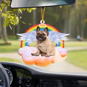 French Bulldog With Angel Wings Memorial Ornament,…