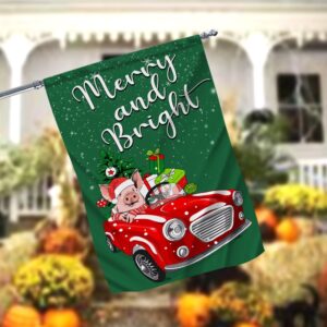 Funny Christmas Garden Flag Merry And Bright FlagXmas Garden Flags Outdoor Xmas Flags Christmas Flag Outdoor 2 qujshh.jpg