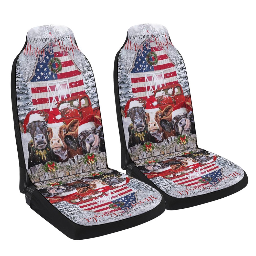 Funny Cows At Christmas. Be Merry And Bright Seat Cover Cars, Christmas Car Seat Cover, Car Seat Cover Funny Cows At Christmas. Be Merry And Bright Seat Cover Cars, Christmas Car Seat Cover, Car Seat Cover