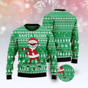 Funny Santa Claus Ugly Christmas Sweater, Christmas…
