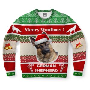 German Shepherd Dog Ugly Christmas Sweater, Christmas…
