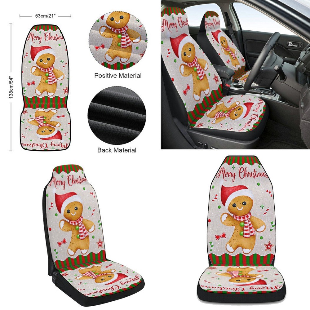 Gingerbread Man Christmas Seat Cover Cars, Christmas Car Seat Cover, Car Seat Cover Gingerbread Man Christmas Seat Cover Cars, Christmas Car Seat Cover, Car Seat Cover