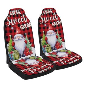 Gnome Sweet Gnome Christmas Seat Cover Cars,…