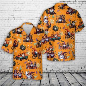 Gnomes Halloween Hawaiian Shirt, Halloween Hawaiian Shirt,…