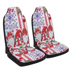 Gnomes Let It Snow Christmas Seat Cover…