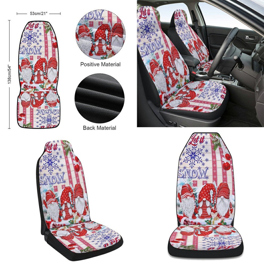 Gnomes Let It Snow Christmas Seat Cover Cars, Christmas Car Seat Cover, Car Seat Cover Gnomes Let It Snow Christmas Seat Cover Cars, Christmas Car Seat Cover, Car Seat Cover