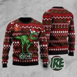 Go Rex Ugly Christmas Sweater, Christmas Sweater,…