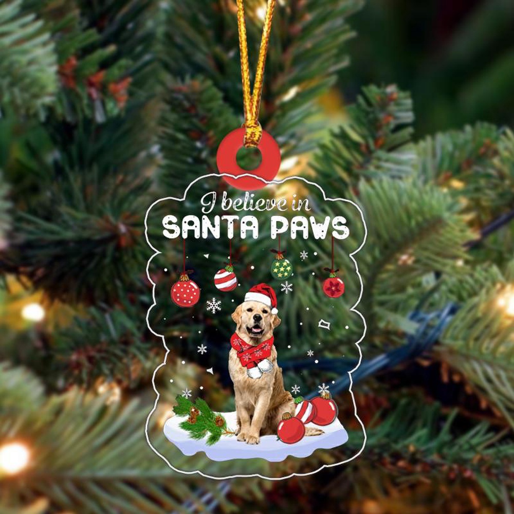 Golden-Retriever-1 Christmas Ornament, Christmas Ornament, Dog Ornament, Xmas Dog Ornaments